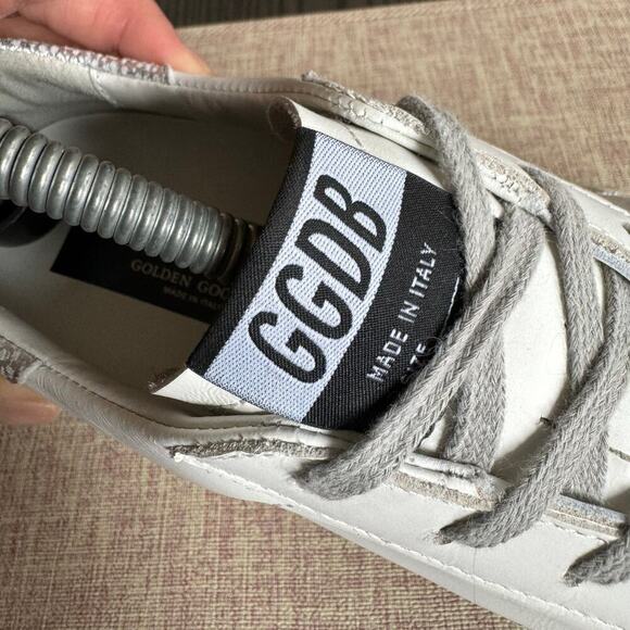 Golden Goose Women's Hi Star with star and metallic silver heel Size 39/ US 9 - Picture 6 of 16